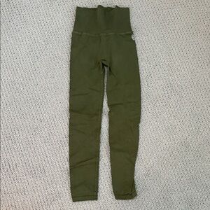 Free People Movement High-Waist Olive Green Leggings